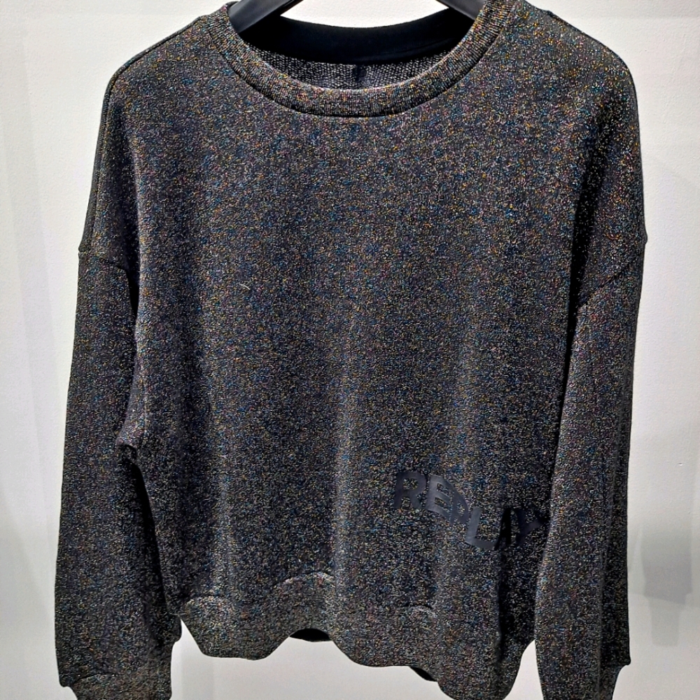 Woman's lurex crewneckn sweatshirt